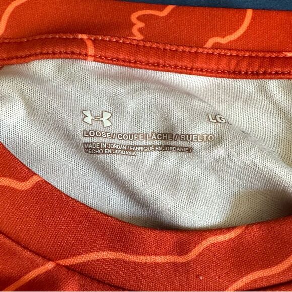 Under Armour Orange Short Sleeve Tee LG - Picture 3 of 7